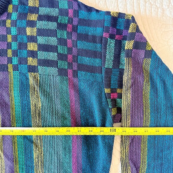 Vintage 80s Bianculli Neon Geometric Maximalist Women's Sweater Size L RARE - Picture 15 of 17